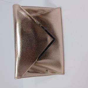 Rose Gold evening envelope clutch